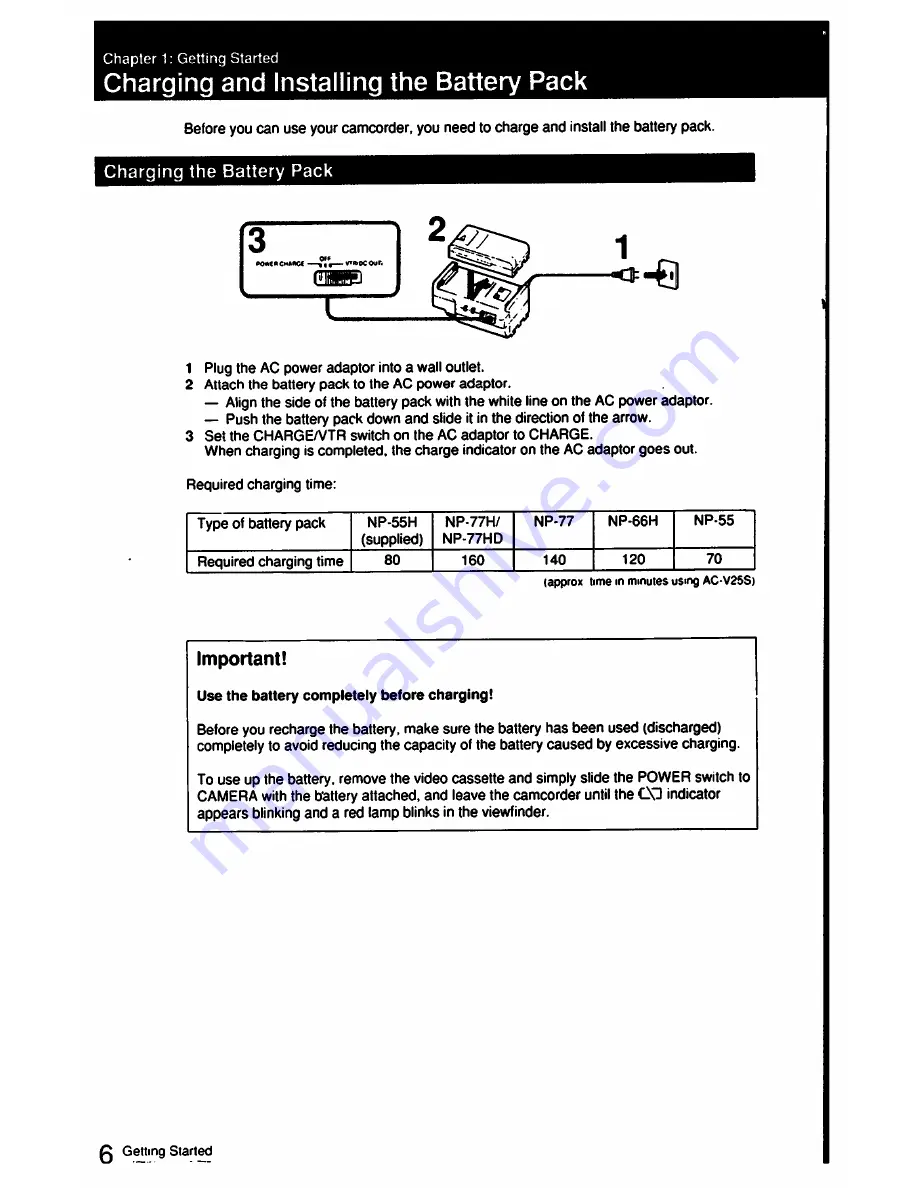 Sony CCD-FX511 Operation Manual Download Page 6