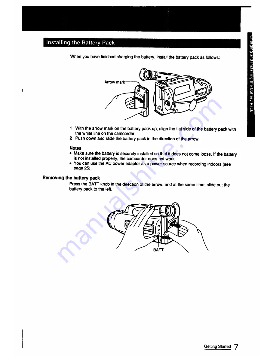 Sony CCD-FX511 Скачать руководство пользователя страница 7