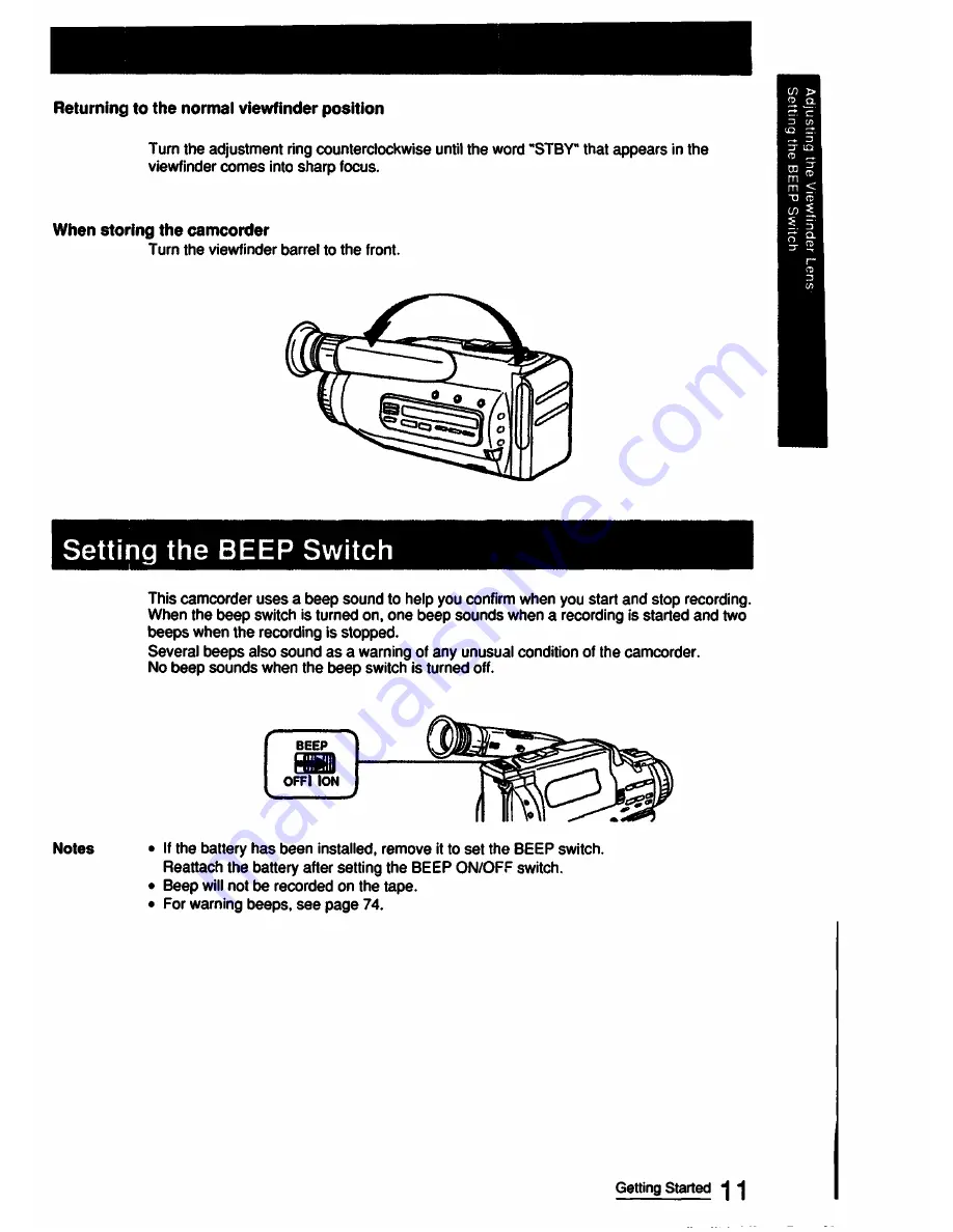 Sony CCD-FX511 Скачать руководство пользователя страница 11