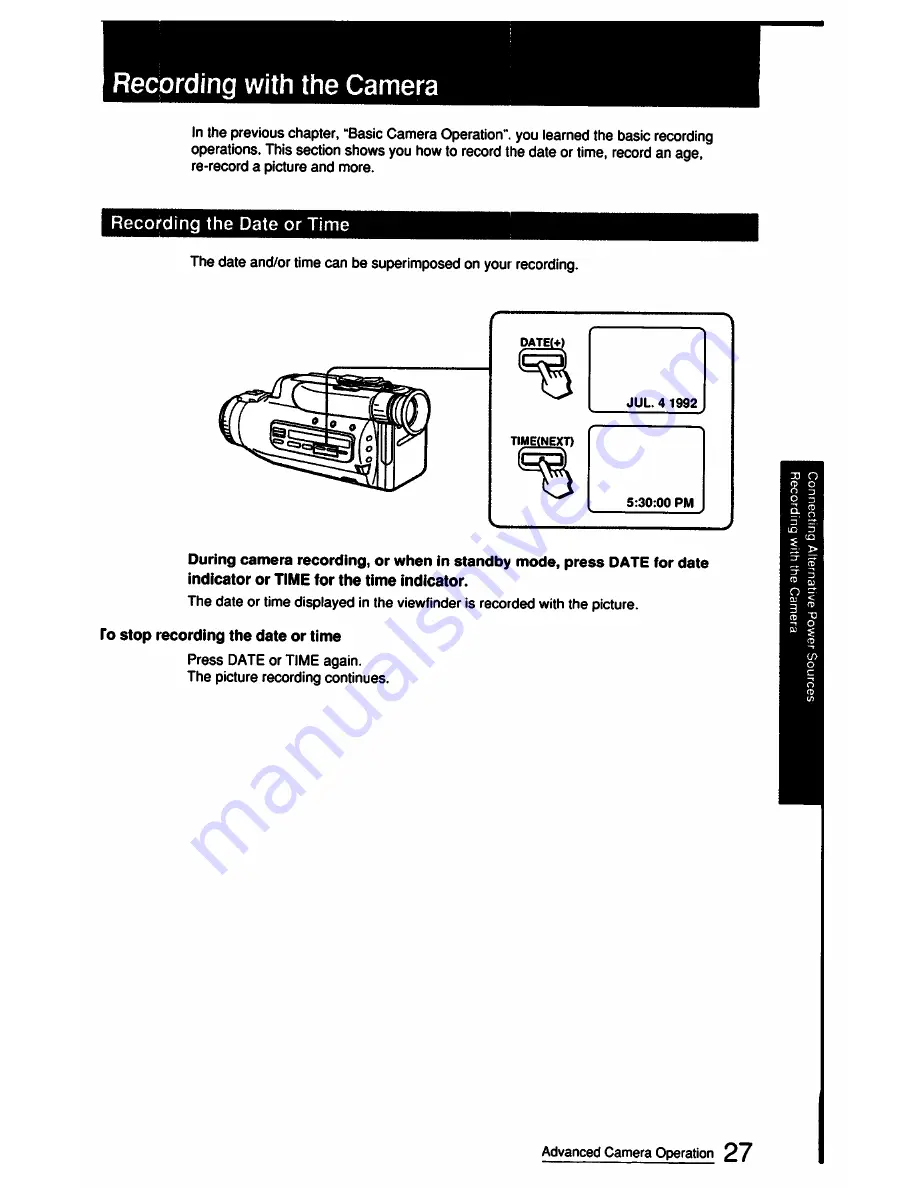 Sony CCD-FX511 Operation Manual Download Page 27