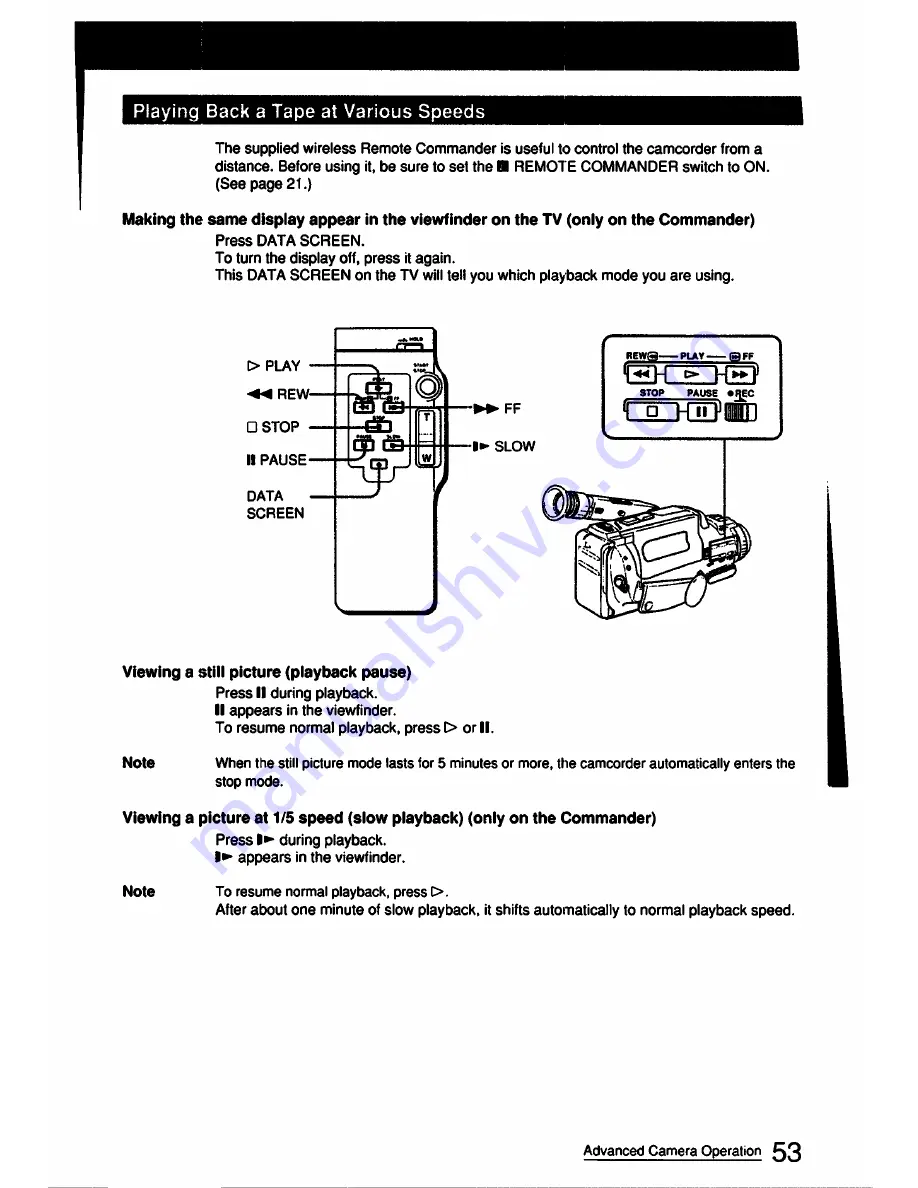 Sony CCD-FX511 Скачать руководство пользователя страница 53