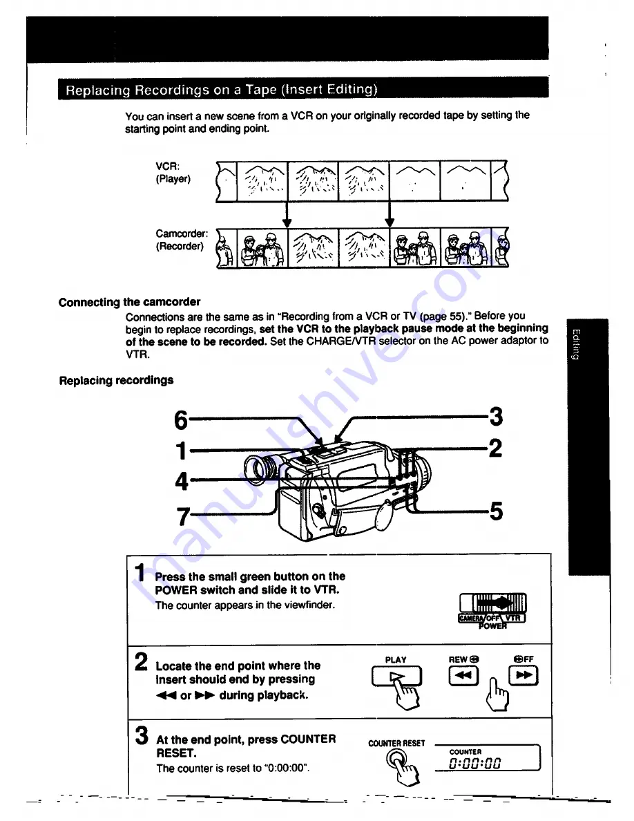 Sony CCD-FX511 Operation Manual Download Page 59