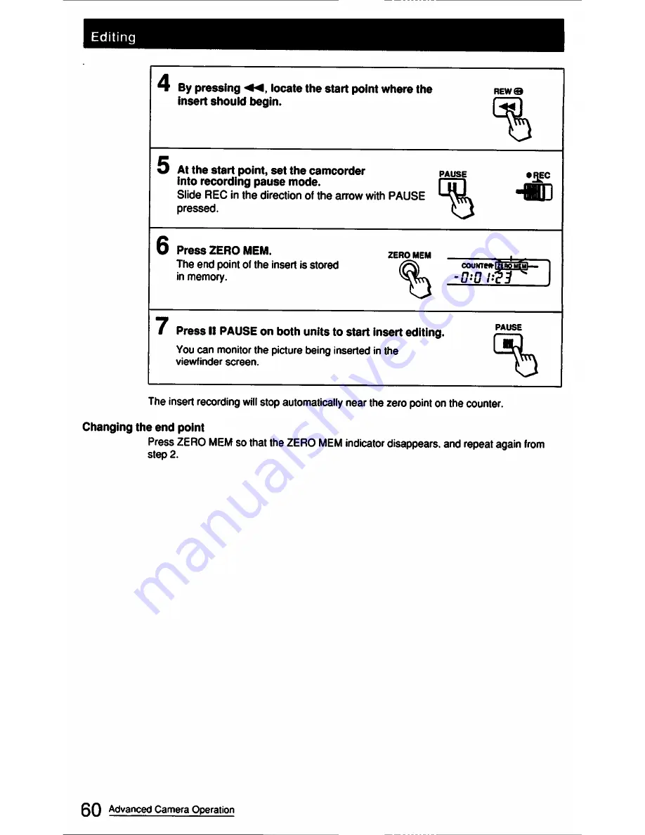 Sony CCD-FX511 Operation Manual Download Page 60