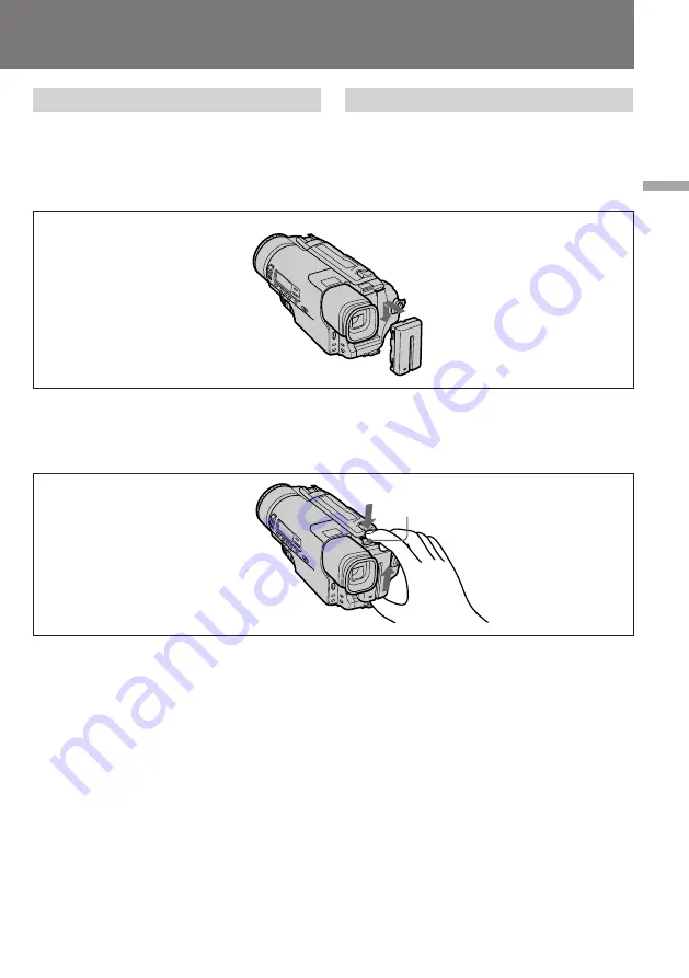 Sony CCD-TR2300E Operating Instructions Manual Download Page 11