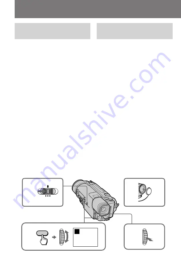 Sony CCD-TR2300E Operating Instructions Manual Download Page 82