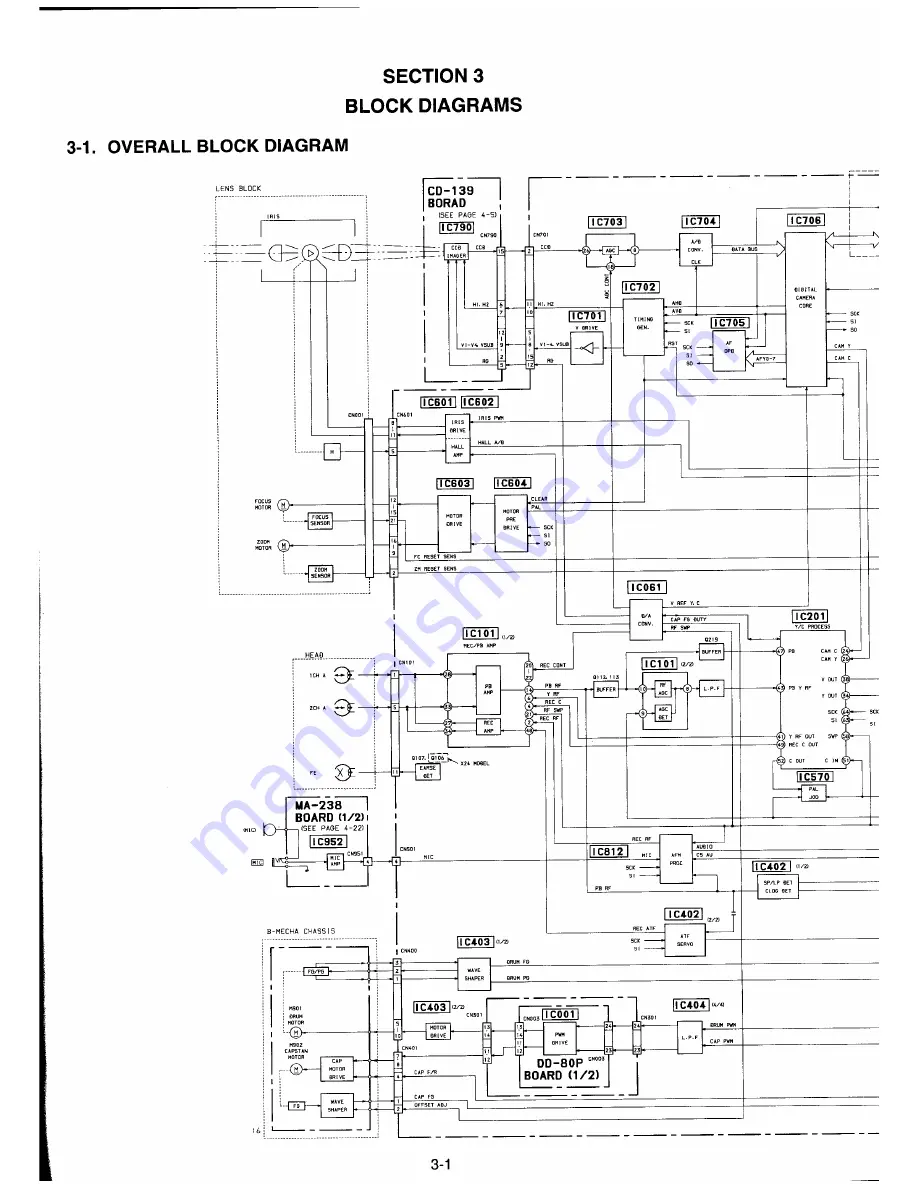 Sony CCD-TR330E Service Manual Download Page 42