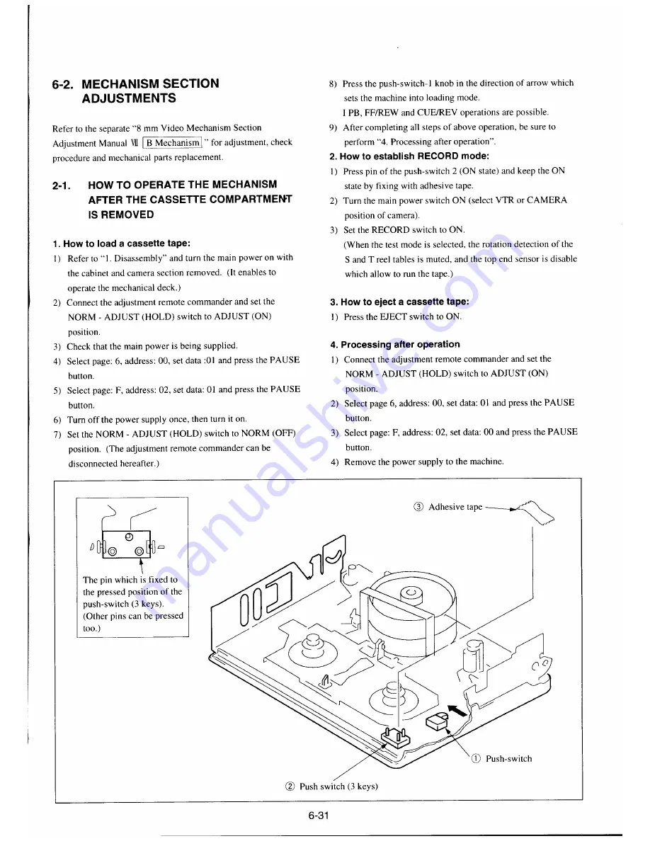 Sony CCD-TR330E Скачать руководство пользователя страница 186