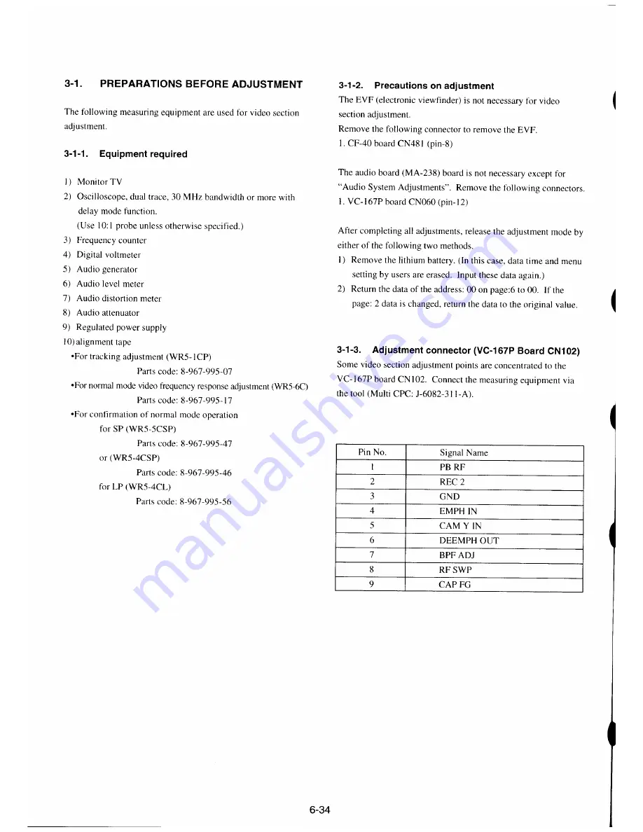 Sony CCD-TR330E Скачать руководство пользователя страница 189