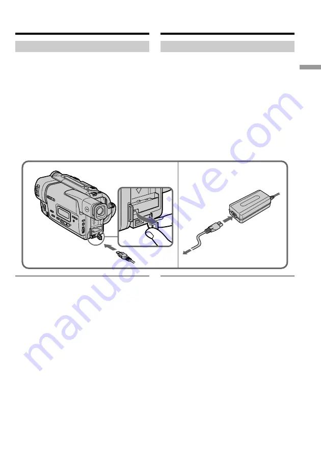 Sony CCD-TR918E, CCD-TR717E, CCD-TR417E, CCD-TR427E, CCD-TR617E Operating Instructions Manual Download Page 19