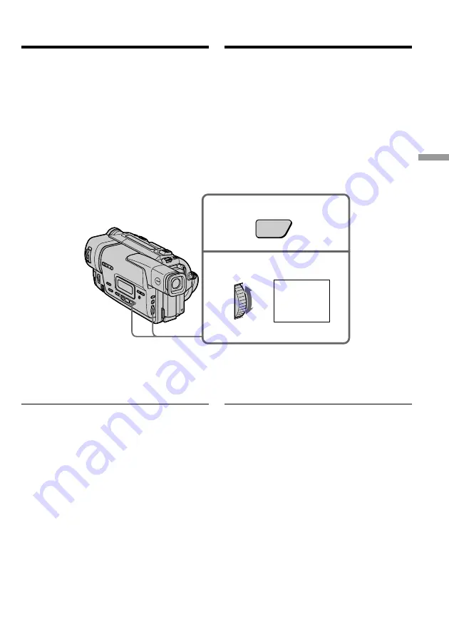 Sony CCD-TR918E, CCD-TR717E, CCD-TR417E, CCD-TR427E, CCD-TR617E Operating Instructions Manual Download Page 45