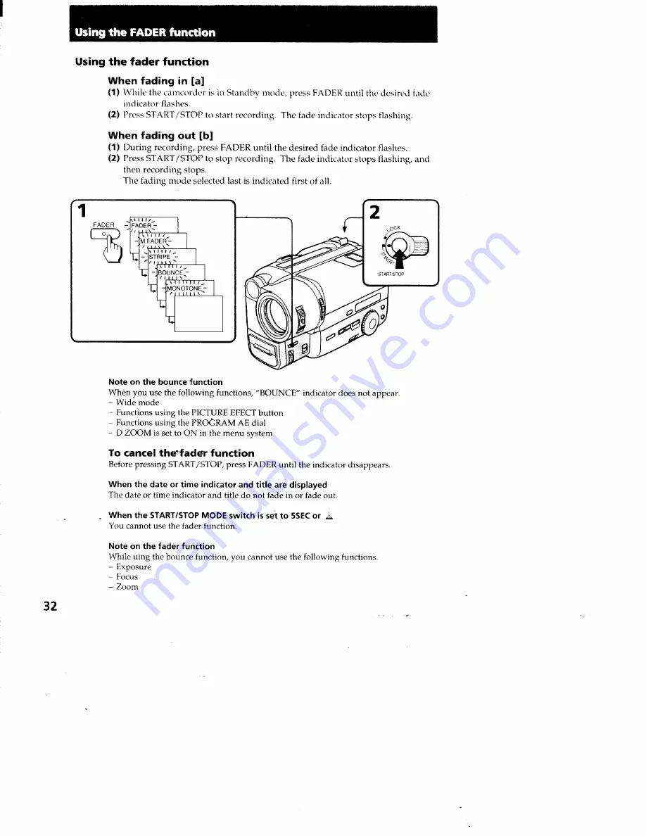 Sony CCD-TR940 - Video Camera Recorder Hi8&trade Operating Instructions Manual Download Page 30