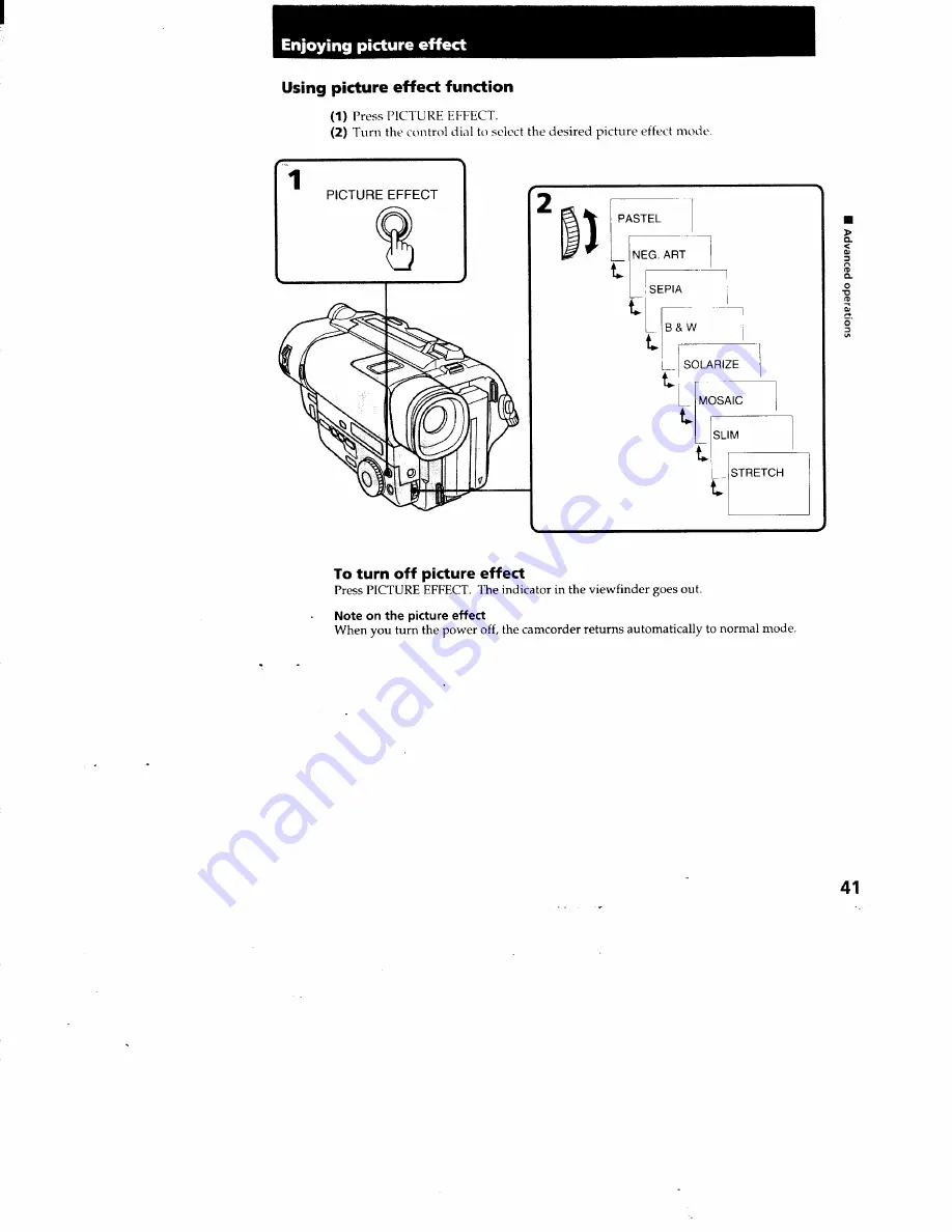 Sony CCD-TR940 - Video Camera Recorder Hi8&trade Operating Instructions Manual Download Page 39