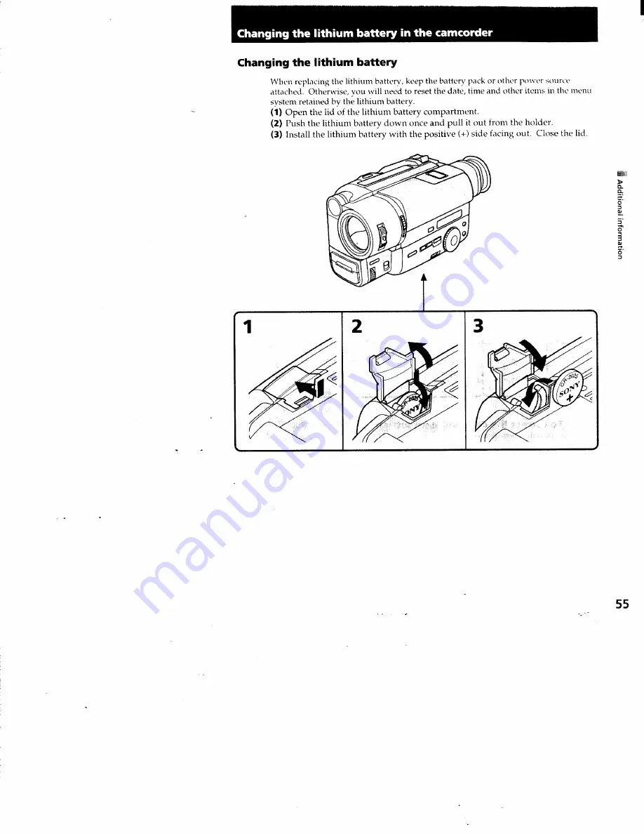 Sony CCD-TR940 - Video Camera Recorder Hi8&trade Operating Instructions Manual Download Page 53