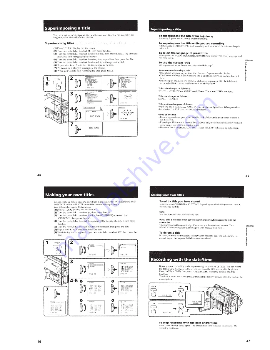 Sony CCD TRV16 - Hi8 Handycam Camcorder Service Manual Download Page 21