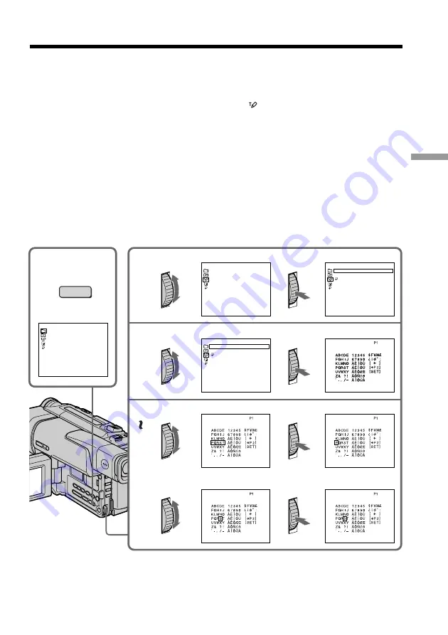 Sony CCD TRV37 - Hi8 Camcorder Operating Instructions Manual Download Page 47