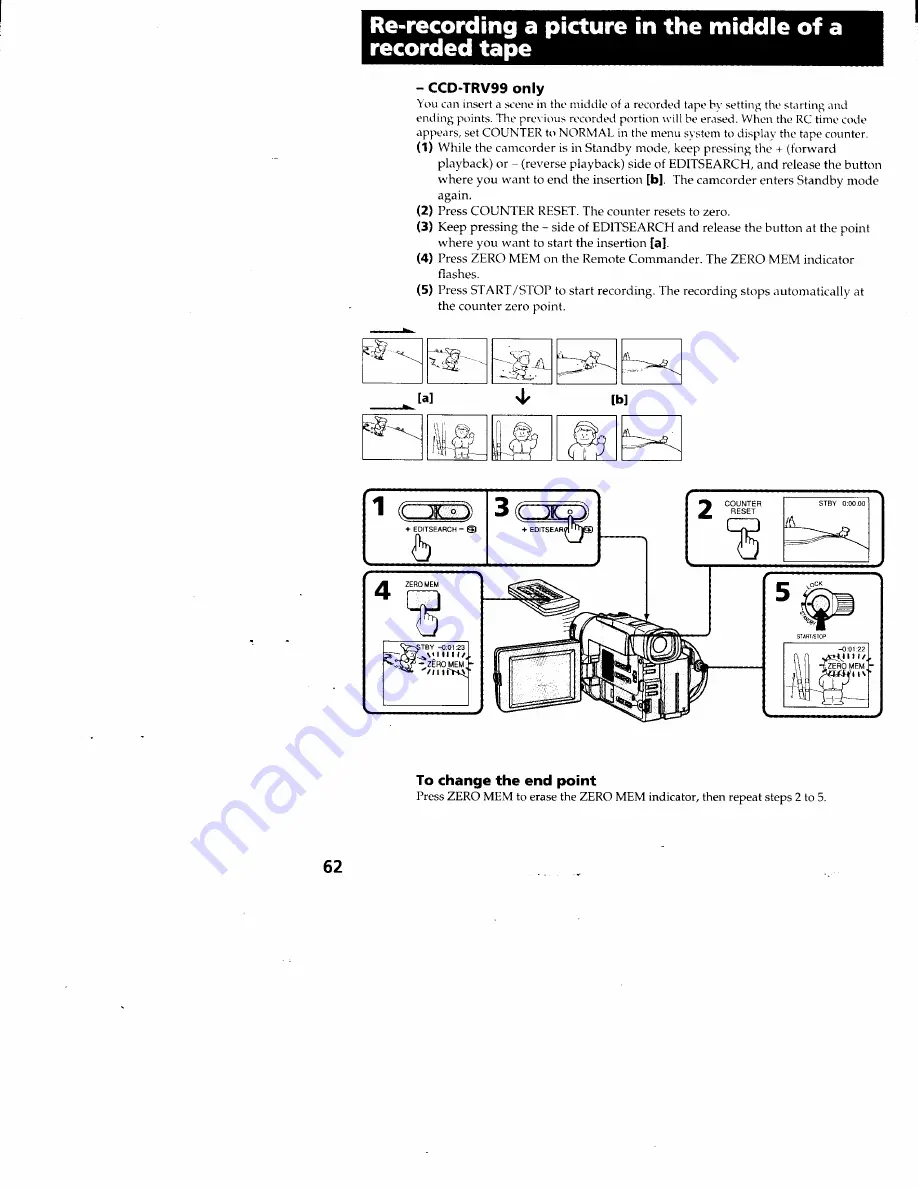 Sony CCD-TRV99 - Video Camera Recorder Hi8&trade Скачать руководство пользователя страница 65