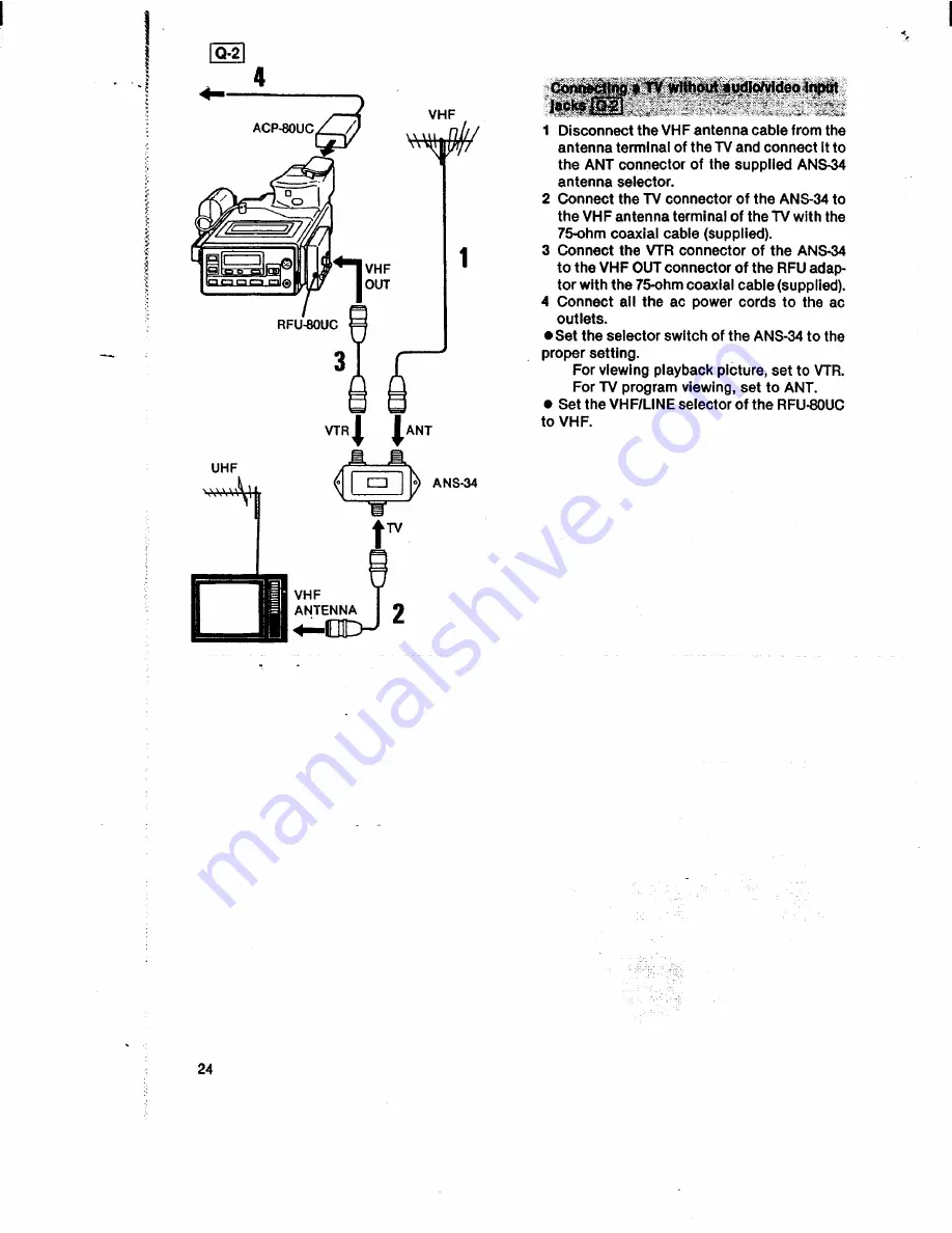 Sony CCD-V8 Operating Instructions Manual Download Page 24