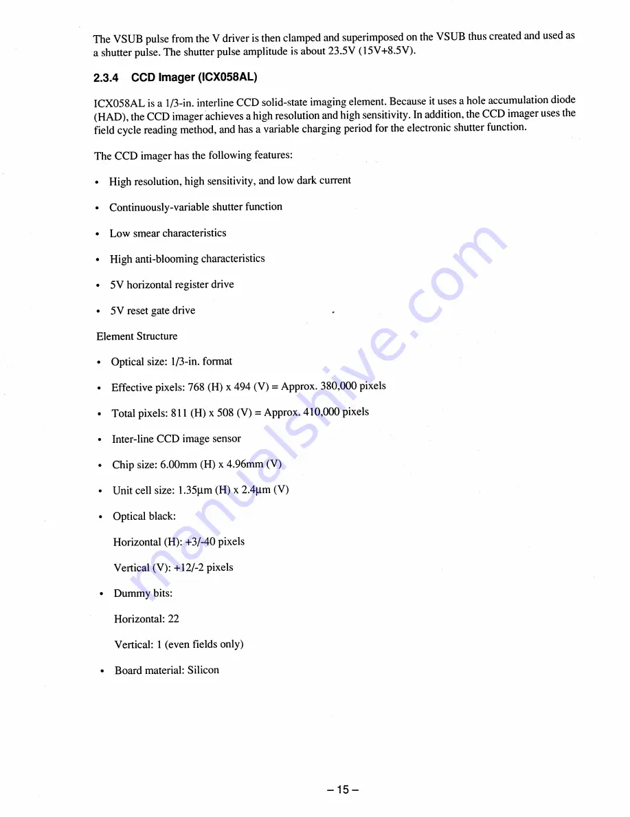 Sony ccd-vx3 Operation Manual Download Page 31