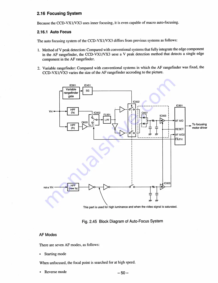 Sony ccd-vx3 Operation Manual Download Page 101