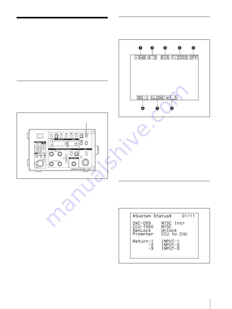 Sony CCU-50 Скачать руководство пользователя страница 13