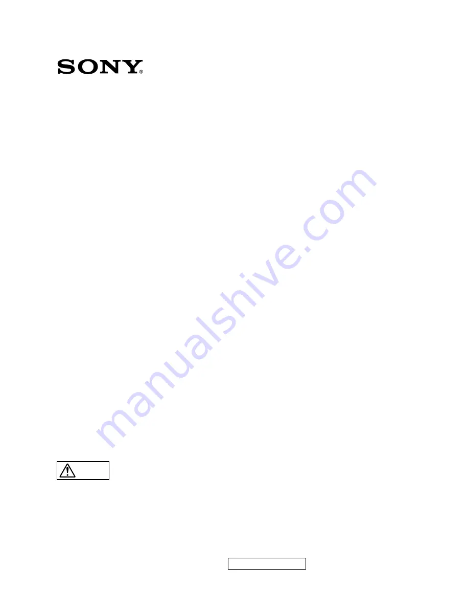 Sony CCU-550A Operation Manual Download Page 1