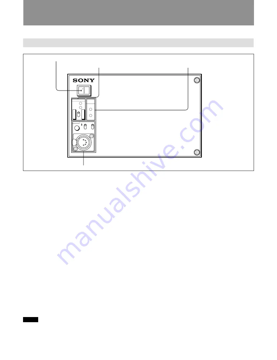 Sony CCU-550A Скачать руководство пользователя страница 7