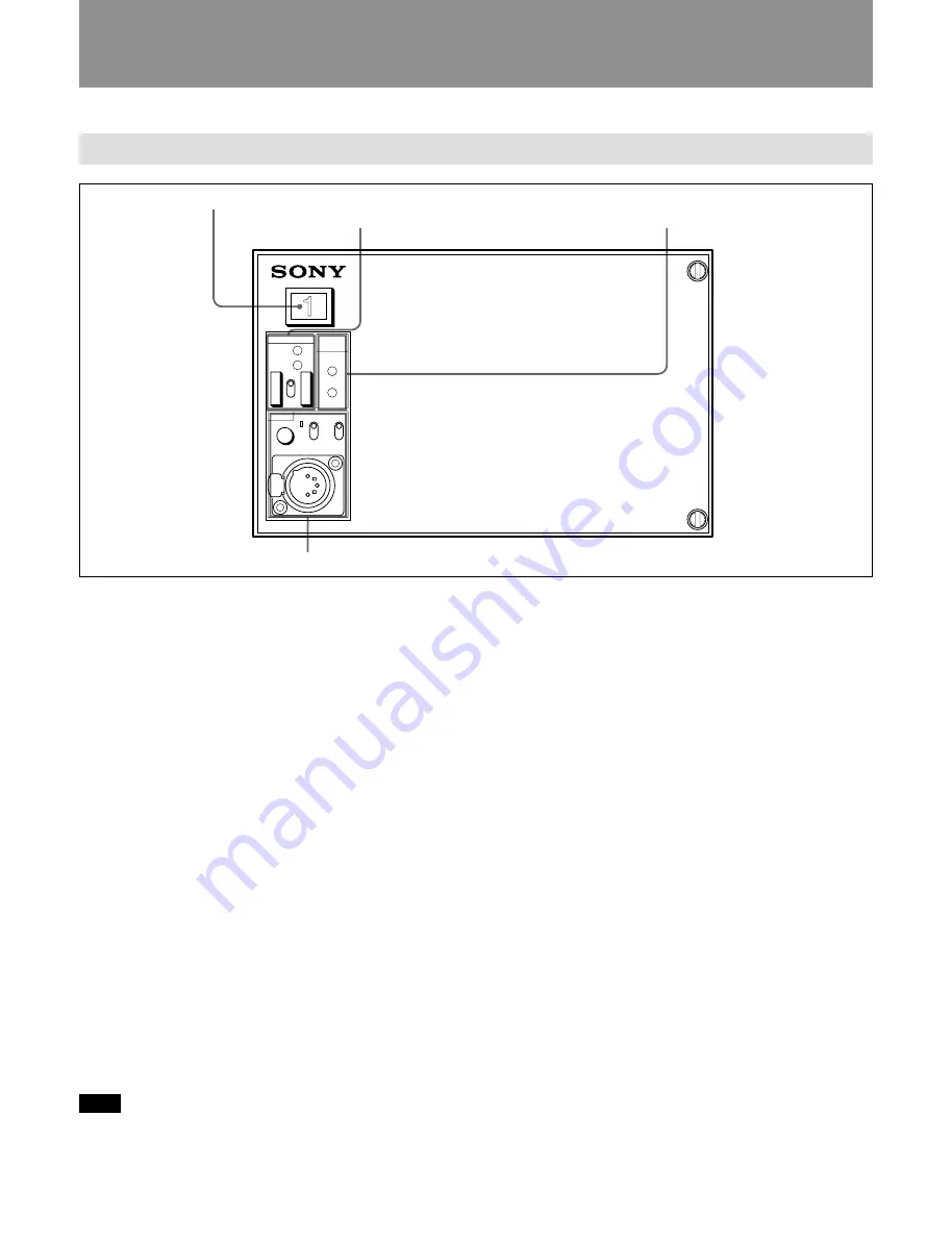 Sony CCU-550A Operation Manual Download Page 21