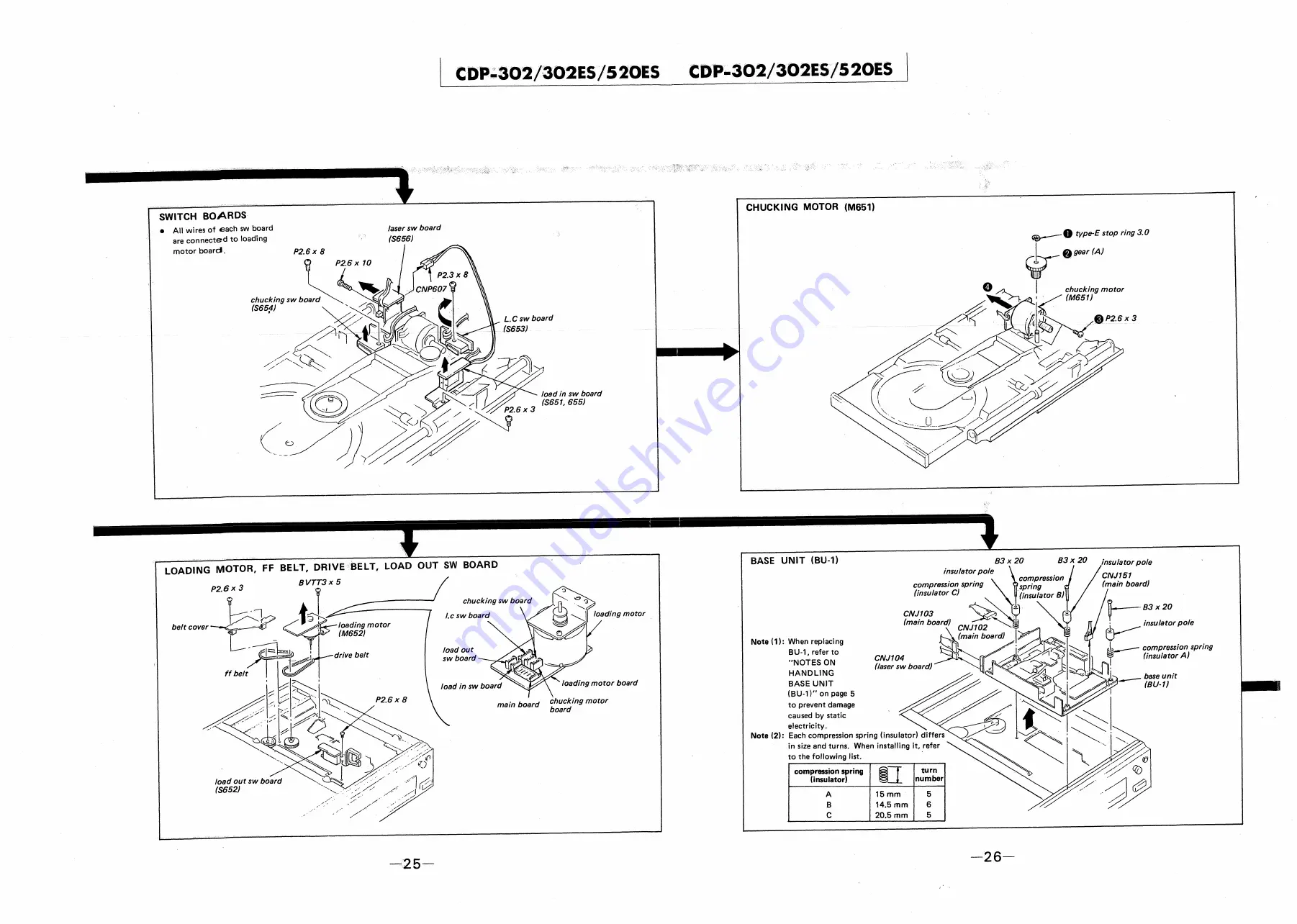 Sony CDP-302 Скачать руководство пользователя страница 16