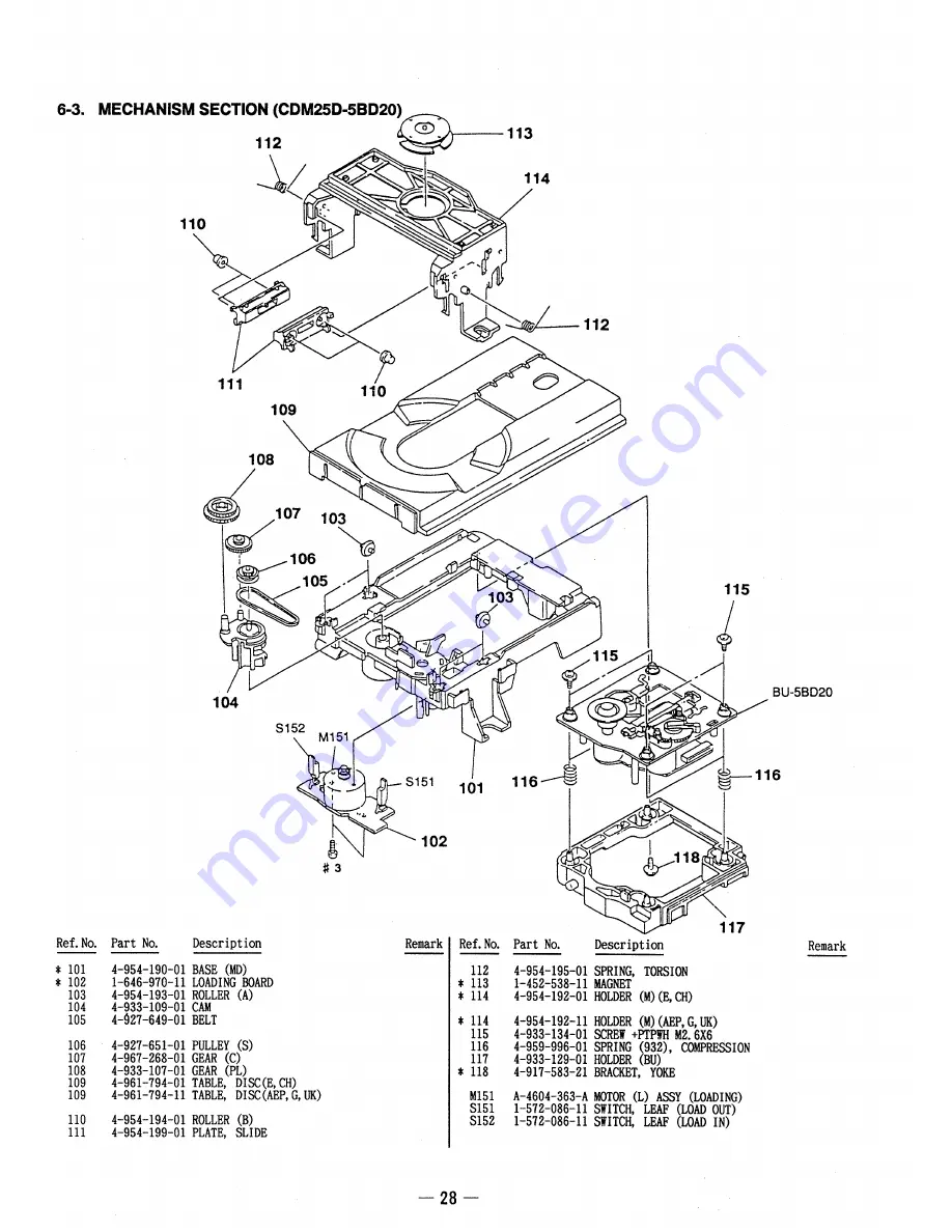 Sony CDP-761 Service Manual Download Page 20