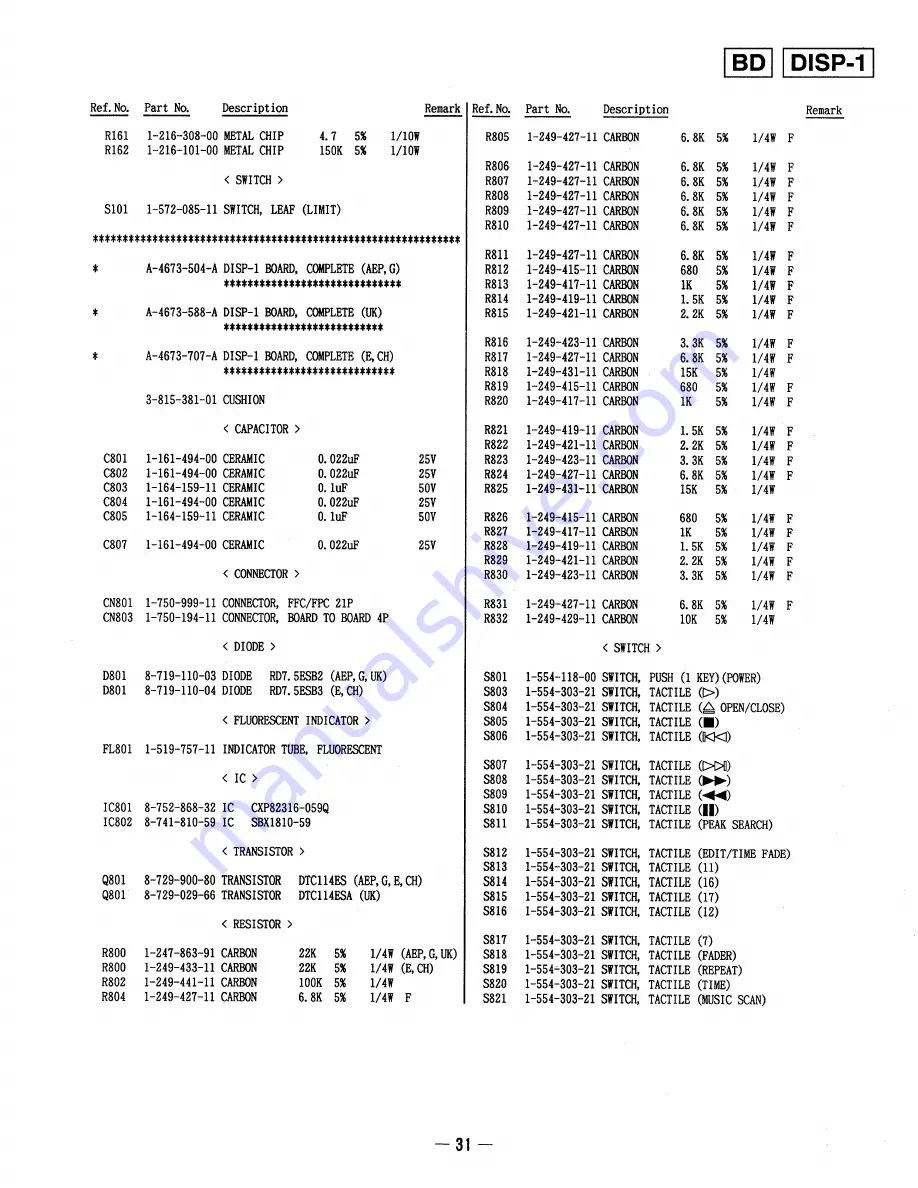 Sony CDP-761 Service Manual Download Page 23