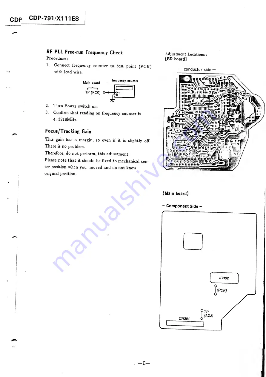 Sony CDP-791 Service Manual Download Page 6