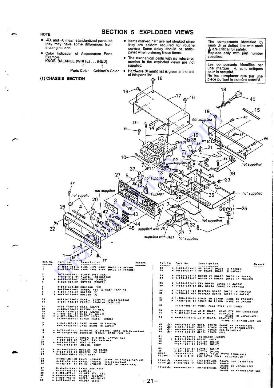 Sony CDP-791 Service Manual Download Page 25