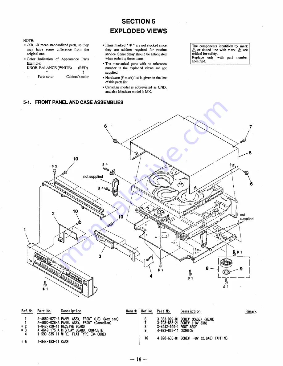 Sony CDP-C221 Скачать руководство пользователя страница 9