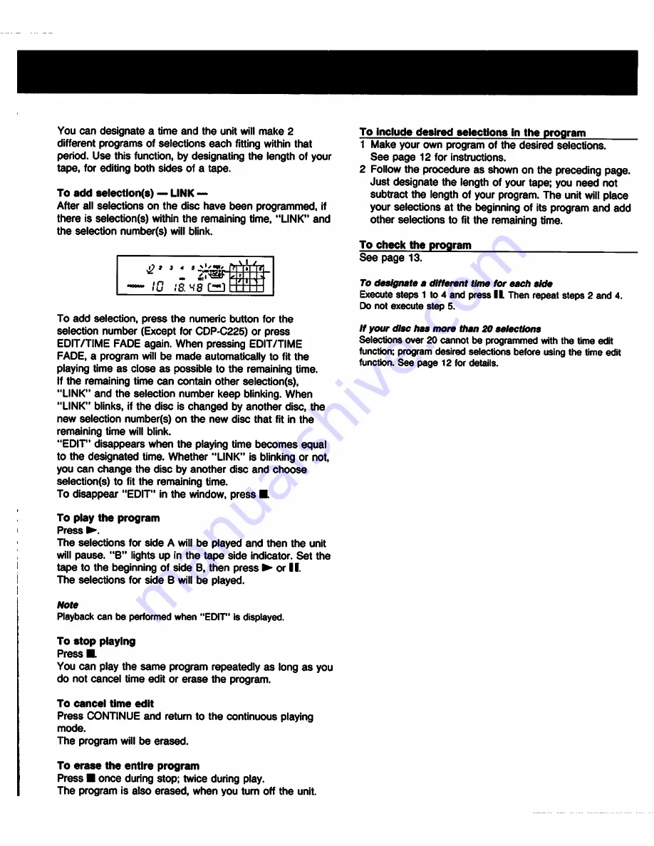 Sony CDP-C225 - Compact Disc Player Operating Instructions Manual Download Page 15