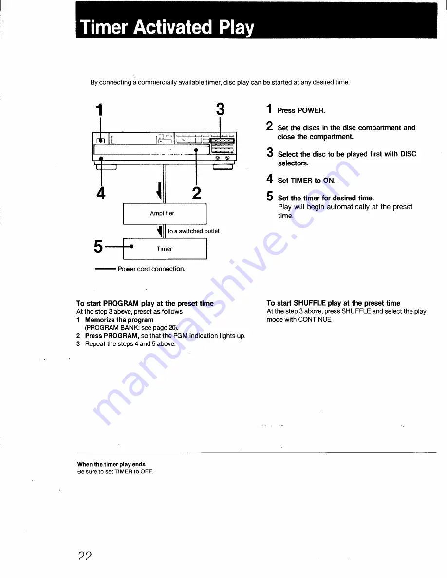 Sony CDP-C7ESD Скачать руководство пользователя страница 22