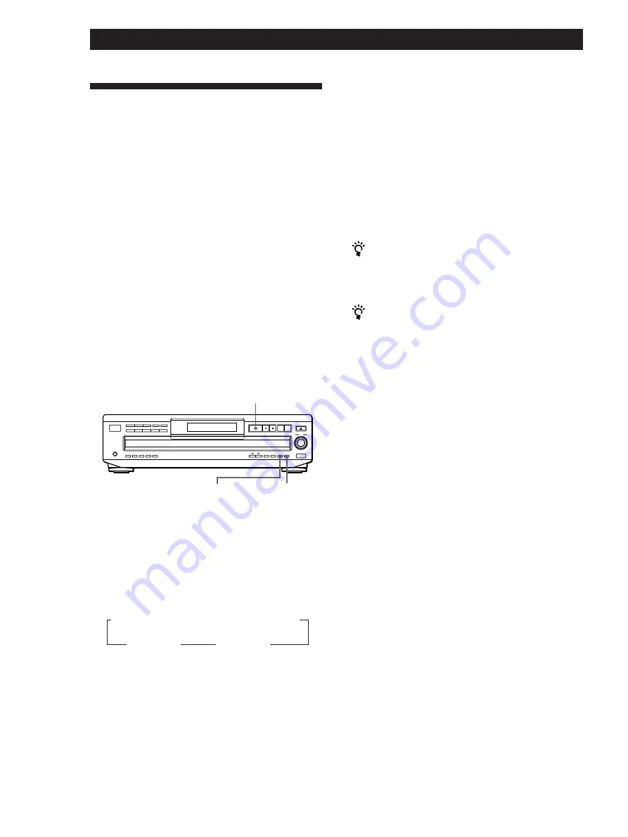 Sony CDP-CE525 - Compact Disc Player Operating Instructions Manual Download Page 20