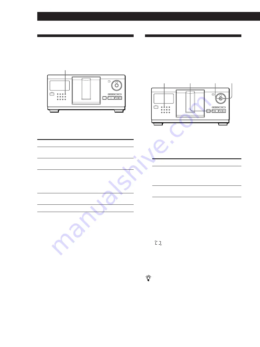 Sony CDP-CX210 - 200 Disc Cd Changer Operating Instructions Manual Download Page 12