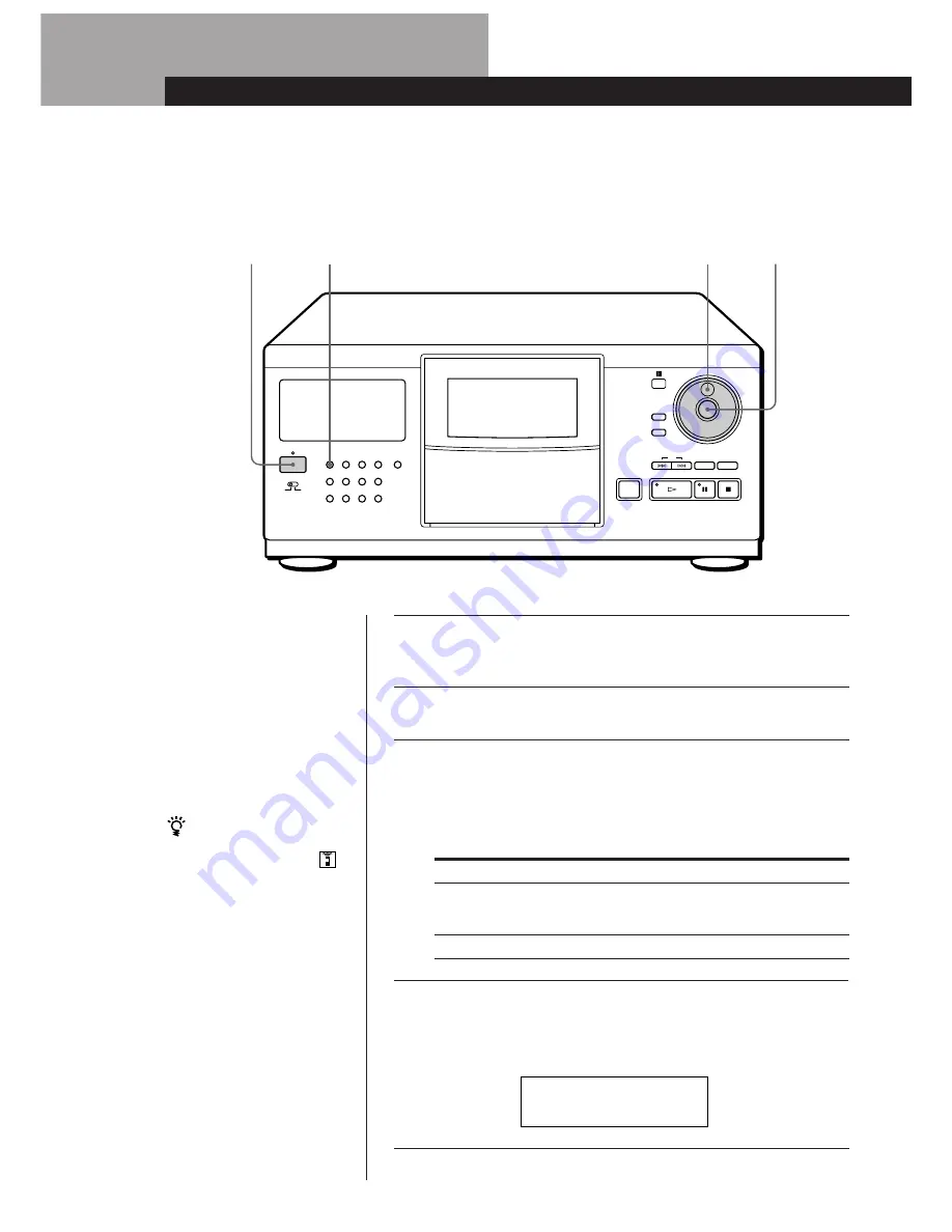 Sony CDP-CX250 - 200 Disc Cd Changer Operating Instructions Manual Download Page 54