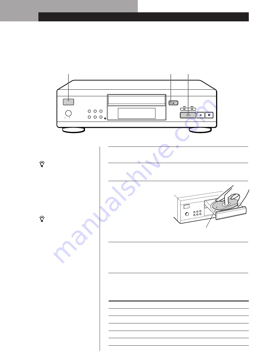 Sony CDP-K1000 Operating Instructions Manual Download Page 6