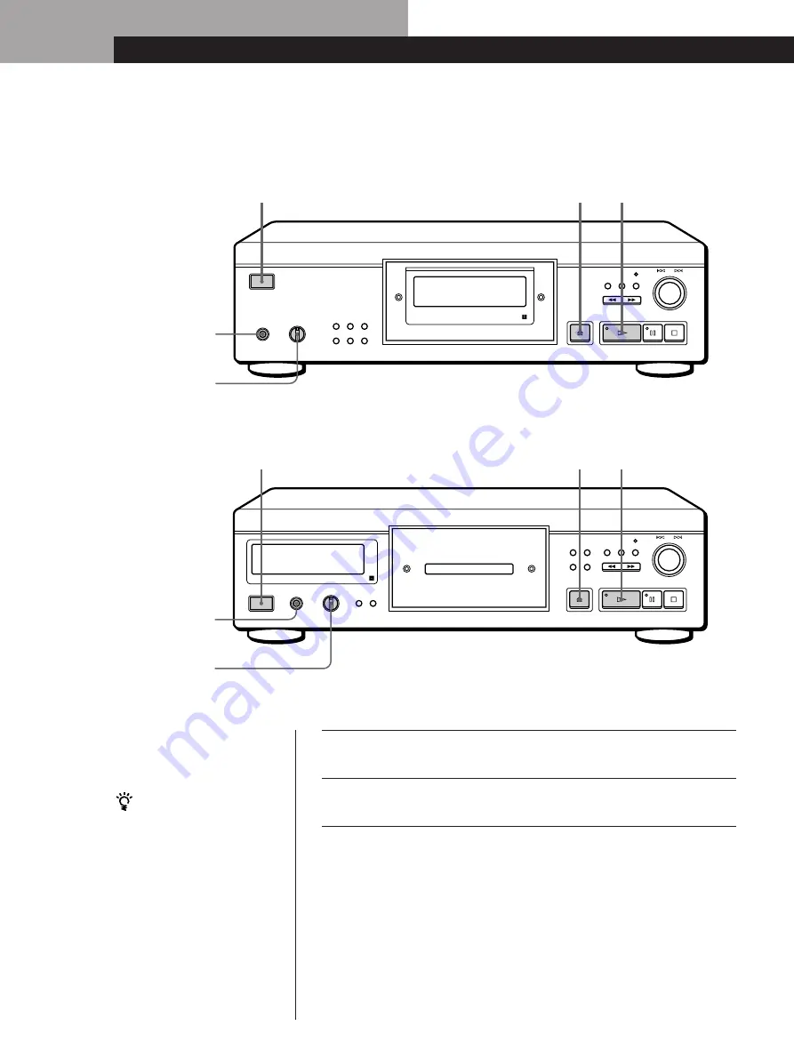 Sony CDP-XA30ES Operating Instructions Manual Download Page 6