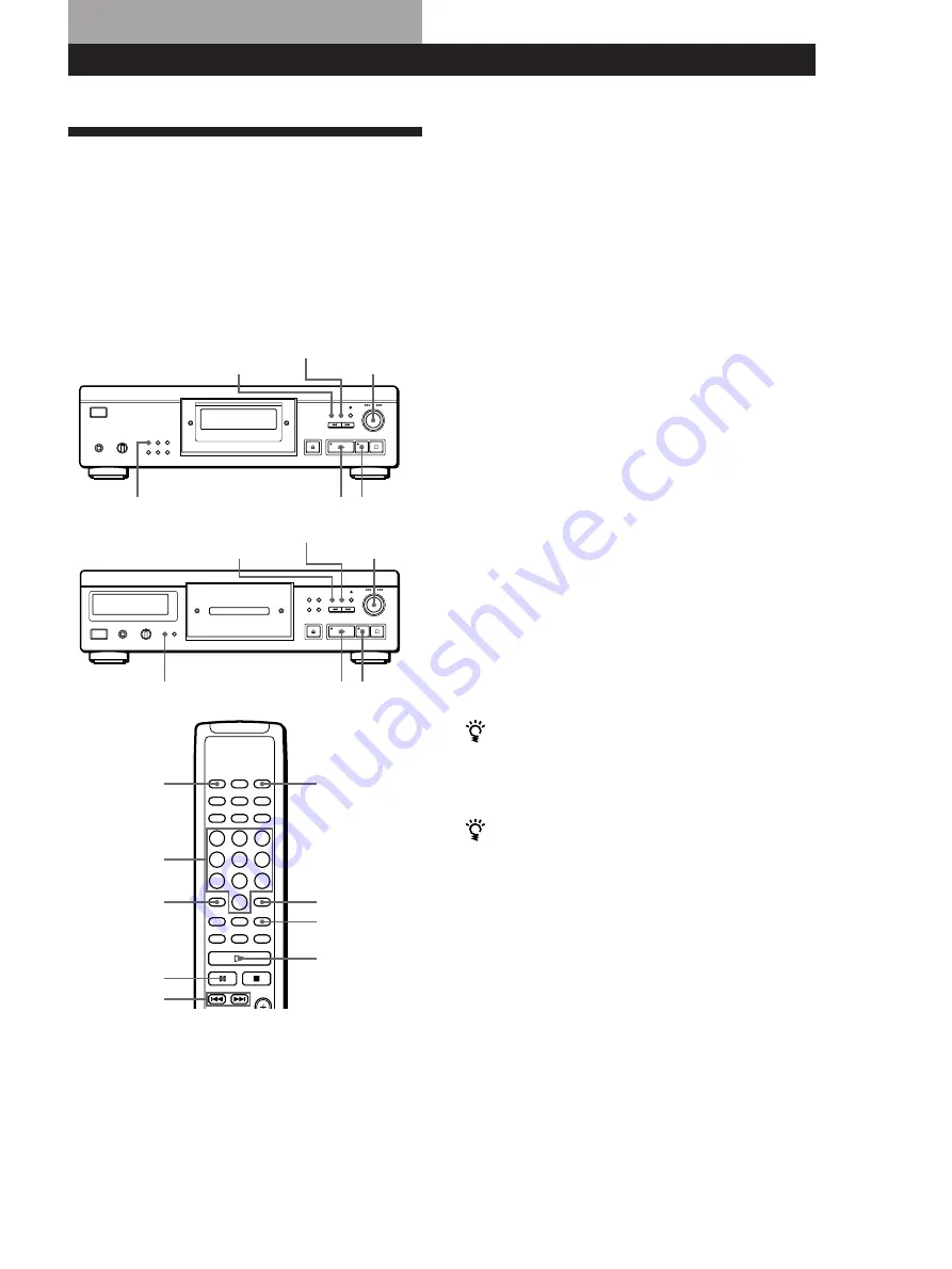 Sony CDP-XA30ES Operating Instructions Manual Download Page 73