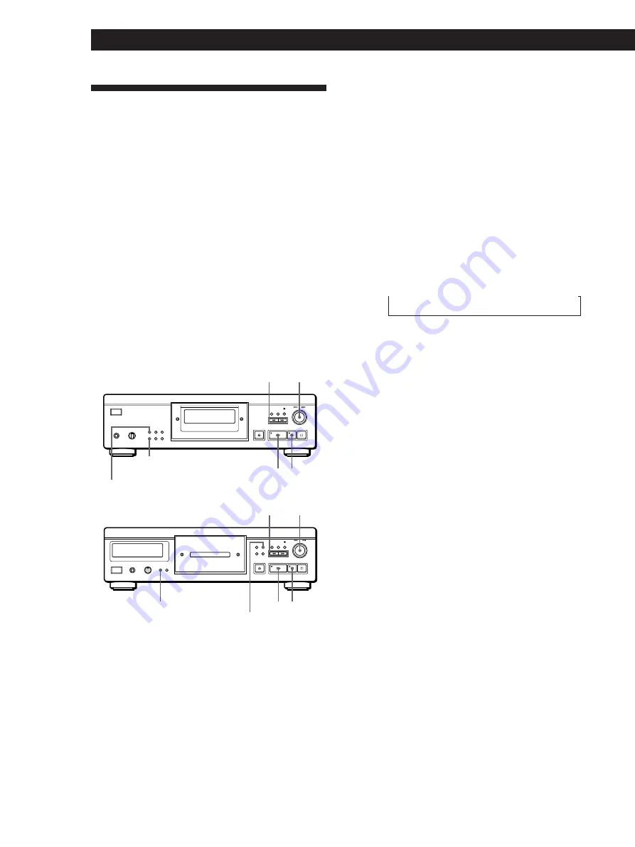 Sony CDP-XA30ES Operating Instructions Manual Download Page 74