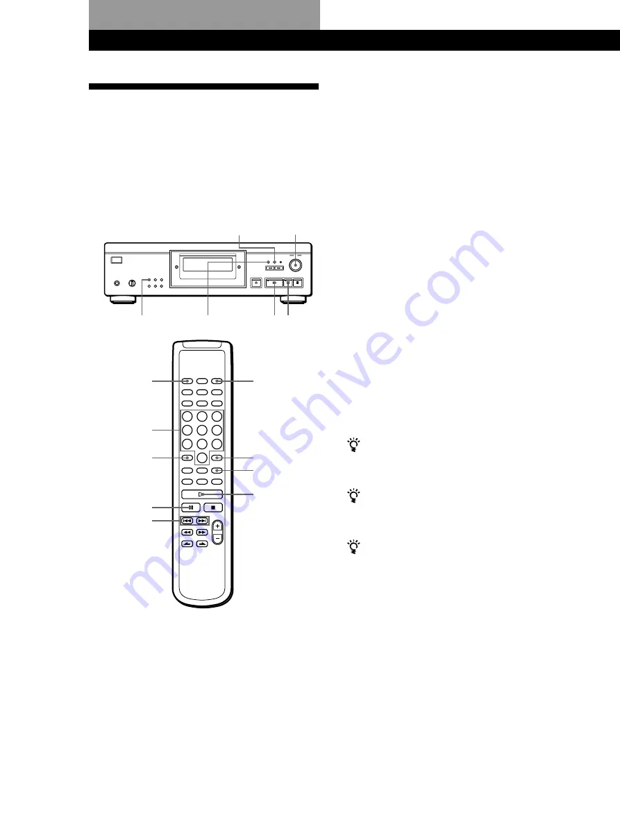 Sony CDP-XA555ES Operating Instructions Manual Download Page 16