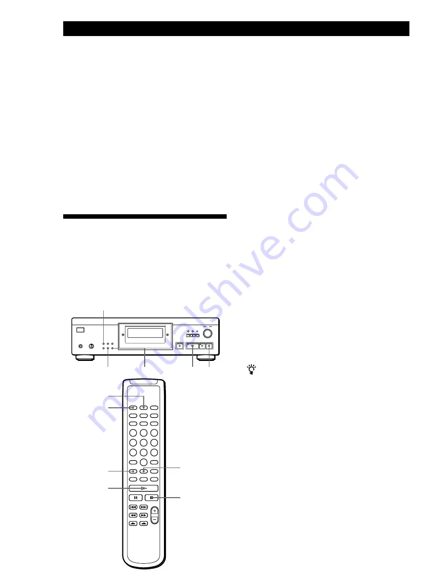 Sony CDP-XA555ES Operating Instructions Manual Download Page 46