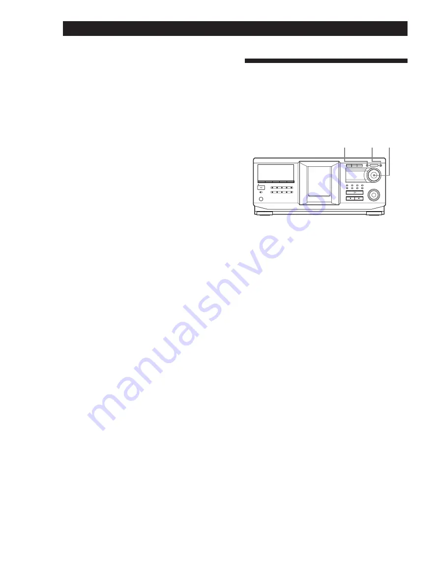 Sony CDPCX455 - 400 Disc MegaStorage CD Changer Operating Instructions Manual Download Page 68