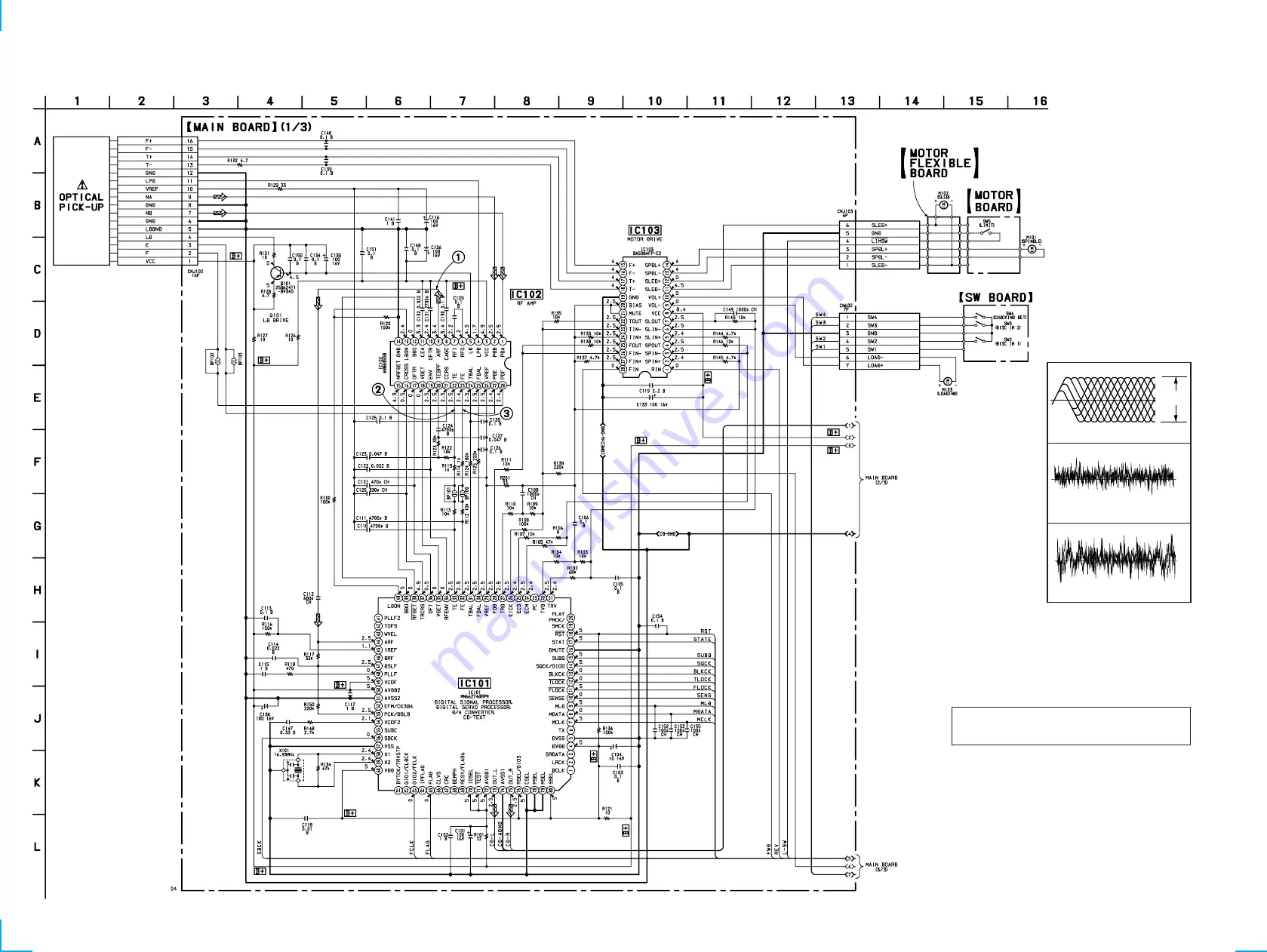 Sony CDX-1150 - Compact Disc Player Service Manual Download Page 16