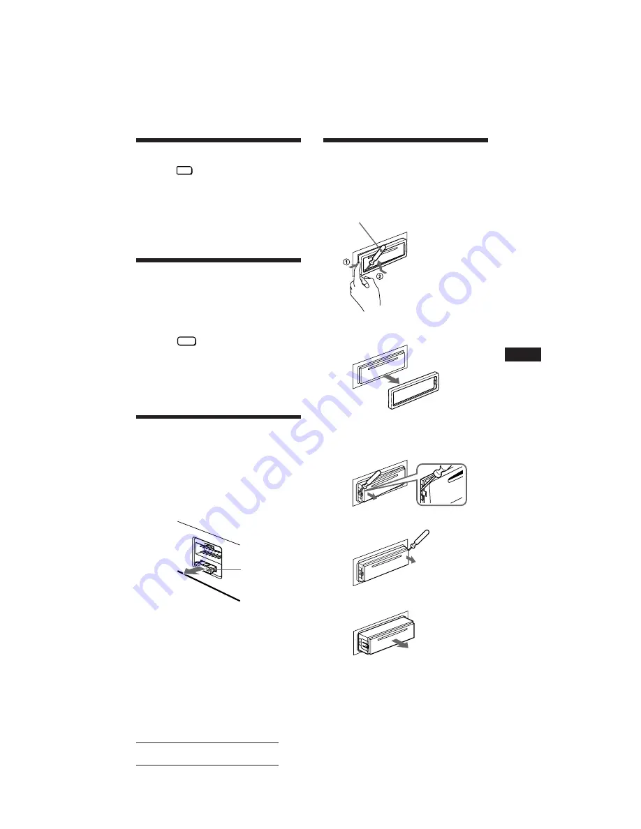 Sony CDX-2100 Operating Instructions Manual Download Page 9