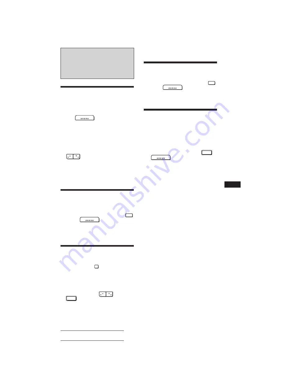 Sony CDX-3000 Operating Instructions Manual Download Page 49