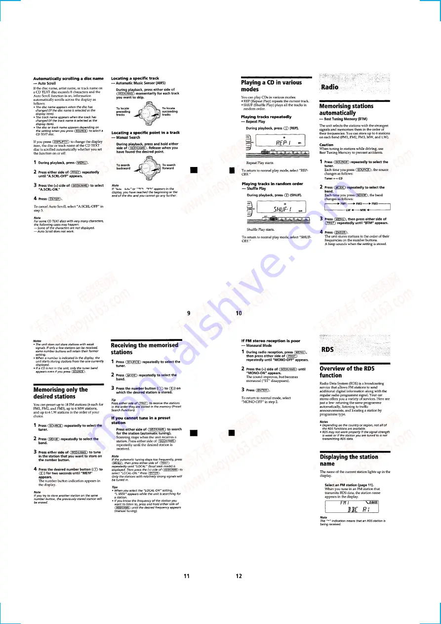 Sony CDX-3900R Service Manual Download Page 4