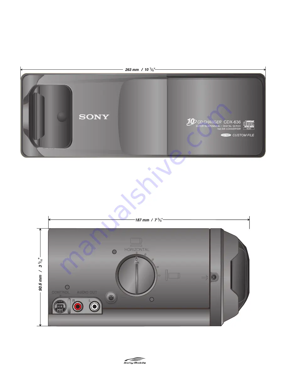 Sony CDX-636 - Compact Disc Changer System Product Manual Download Page 2